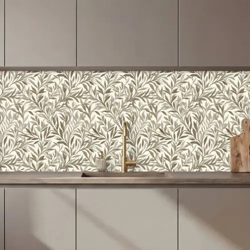 Takken - Botanisch - Taupe keuken achterwand 2 middel 871 zz_3dshopping