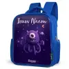 Kosmisch tentakelmonster Kinderrugzak - Blauw middel -schuin
