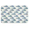 Vis - Patroon - Blauw WCmat klein 1009 -3d