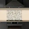 Mozaïek - Stenen - Beige keuken achterwand spatscherm klein 900 -sfeer1