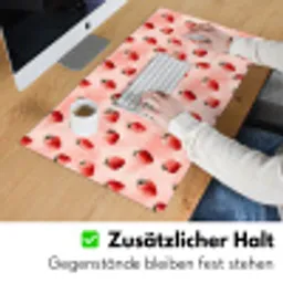 Aardbei - Patroon - Roze Muismat XXL klein 681 -ysfeer3_duits