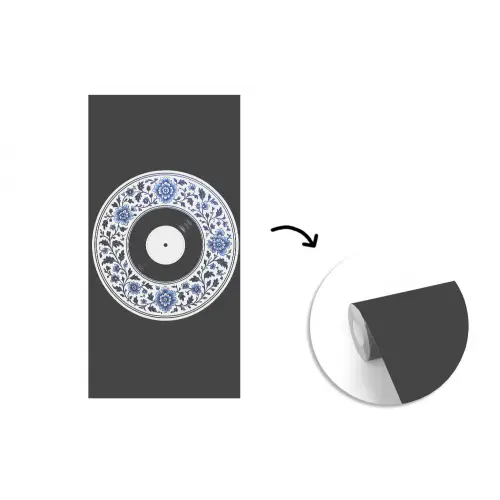 Vinyl - LP - Delfts Blauw - Muziek fotobehang vinyl groot -3d