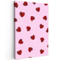 Roze - Hart - Lolly - Snoep Tuinposter op houten frame 2 cm dik middel -3d