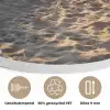 Strand - Zee - Nederland - Duinen - Zon Akoestische PET Vilt - Rond klein -closeup_NL