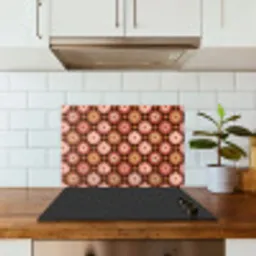 Geometrisch - Bloemen - Kleurrijk keuken achterwand spatscherm klein 900 -sfeer2