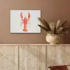 Kreeft - Waterverf - Aquarel - Oranje PET vilt klein -sfeer4