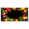 Groente - Graffiti - Kleurrijk - Koken - Abstract Muismat XXL klein -3d_leeg