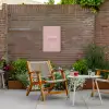 Oma's Tuin met Hart Tuinposter op houten frame 2 cm dik klein -sfeer3
