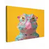 Kameleon - Kauwgom - Kleurrijk canvas 2cm klein -z3d