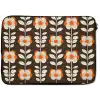 Bloemen - Retro - Bruin laptophoes neopreen klein 279 -zkaufland3dotto