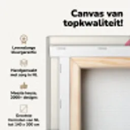 Schepijs - Hoorntje - Illustratie - Minimalistisch canvas 2cm klein -zzzsfeer2_topdoek