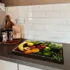 Krat - Fruit - Regenboog Inductie beschermer vinyl 3mm groot -sfeer3