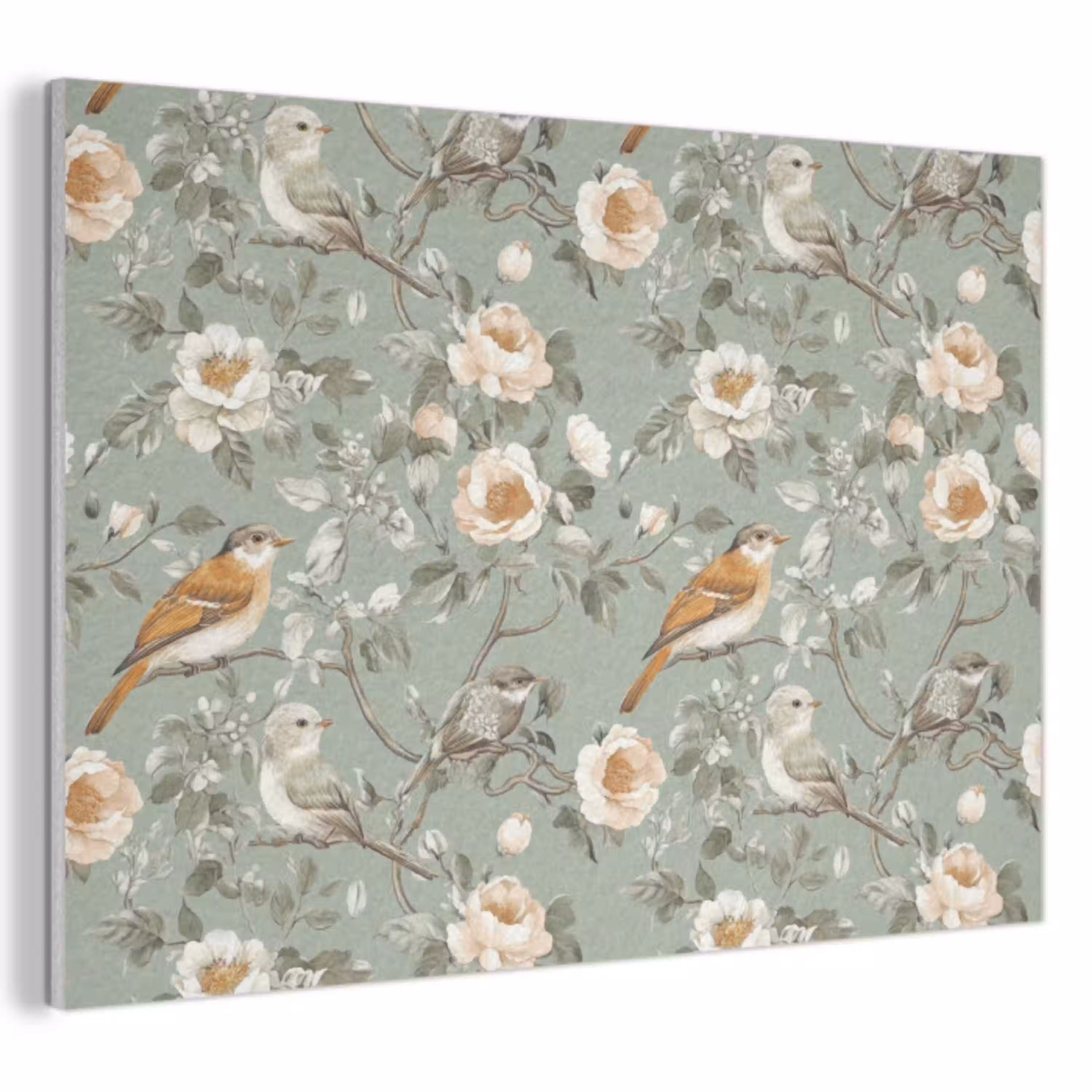 Roze - Vogels - Kleurrijk PET vilt klein 837 -3d