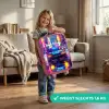 Neon nightcar Kinderkoffer - Roze klein -sfeer2_NL
