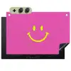 Smiley - Vrolijk - Roze Inductie beschemer met haakjes klein -3d