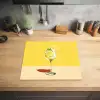 Wijnglas - Citroen - Geel - Minimalistisch Inductie beschermer vinyl 3mm middel -sfeer5