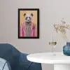 Panda - Pak - Zonnebril - Blauw fotolijst zwart zonder passe partout klein -sfeer4