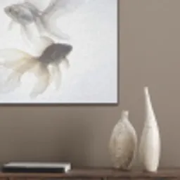 Goudvissen - Modern - Wit PET vilt klein -sfeer6_closeup