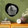 Cupcake - Luxueus - Zilver Wandcirkel Organisch Forex 3mm klein -sfeer2