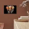 Olifant - Graffiti - Zwart - Dieren - Kleuren aluminium wit klein -sfeer4