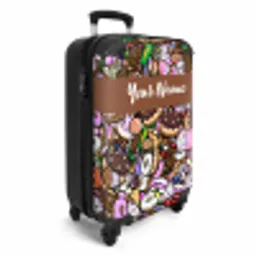 Zoete Snoepwereld NBS - Handbagage koffer - Kinderen Unisex middel -productfoto_3d