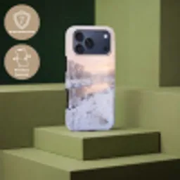 Rivier - Winter - Landschap - Sneeuw - Zonsopgang Toughcase MagSafe Apple iPhone 17 Pro Max klein -USP_PrintM_NL