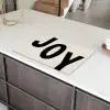Kerst - Quote - Joy - Zwart - Feestdagen Inductie beschermer vinyl 3mm klein -sfeer8