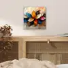 Bloem - Abstract - Kleurrijk - Bladeren aluminium wit klein -sfeer3