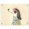 Quote - Hond - Zonnebril tuinposter los doek klein -3d