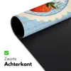 Aardbeien - Lijst - Rood - Geruit Muismat XXL klein -sfeer2