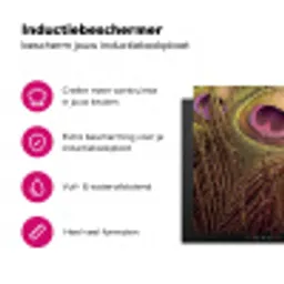 Pauw - Veren - Paars - Groen Inductie beschermer vinyl 3mm klein -wsfeer2_website