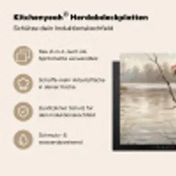 Winterkoninkje - Tak - Rivier - Natuur - Sfeervol Inductie beschemer met haakjes klein -ky-usp-de
