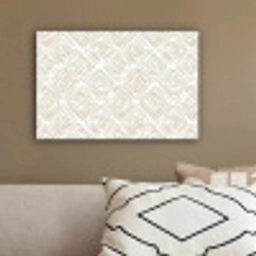 Abstract - Ruit - Beige canvas 2cm klein 34 -sfeer3