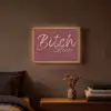 Bitch please - Rood - Blauw Light Box met batterij (Wandlamp) middel -sfeer4