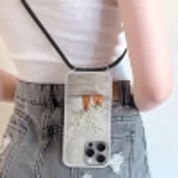Vazen - Bloemen - Oranje Hoesje iPhone 16 Pro Max met koord klein -sfeer5