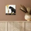 Panter - Zwart - Abstract - Goud aluminium wit klein -sfeer4