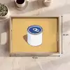 Blikje - Minimalistisch - Blauw - Illustratie Dienblad Rechthoek middel -USP_Formaat