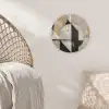 Abstract - Modern - Geometrisch - Pastel Akoestische PET Vilt - Rond klein -sfeer4