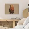 Beer - Minimalistisch - Bruin PET vilt klein -sfeer3