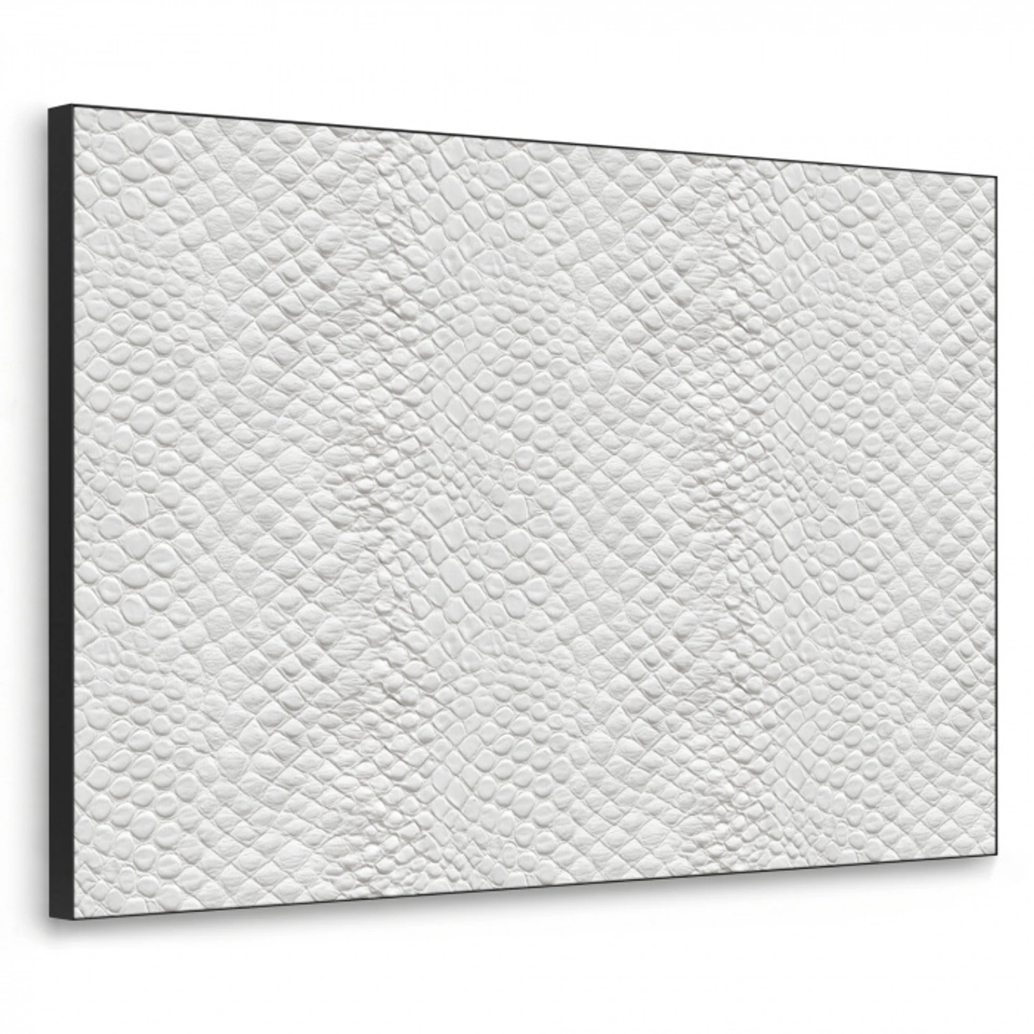 Slang - Patroon - Wit Textielframe zwart klein 947 -3d