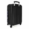 Blauwe blokken op donkerblauwe achtergrond NBS - Handbagage koffer - Kinderen Unisex middel -achterkant