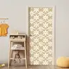 Bloemen - Patroon - Beige deurposter klein 289 -sfeer4
