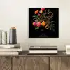 Tulpen - Bessen - Boeket - Vaas aluminium wit klein -sfeer1