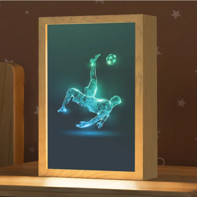 Kids’ Night Light - Soccer - Footballer - Boy - Black