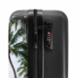Surfboard - Palmbomen - Kleurrijk NBS - Handbagage koffer - Volwassenen Unisex middel -slot