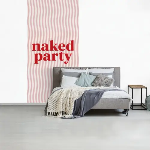 Tekst - Modern - Strepen fotobehang vinyl groot -slaapkamer