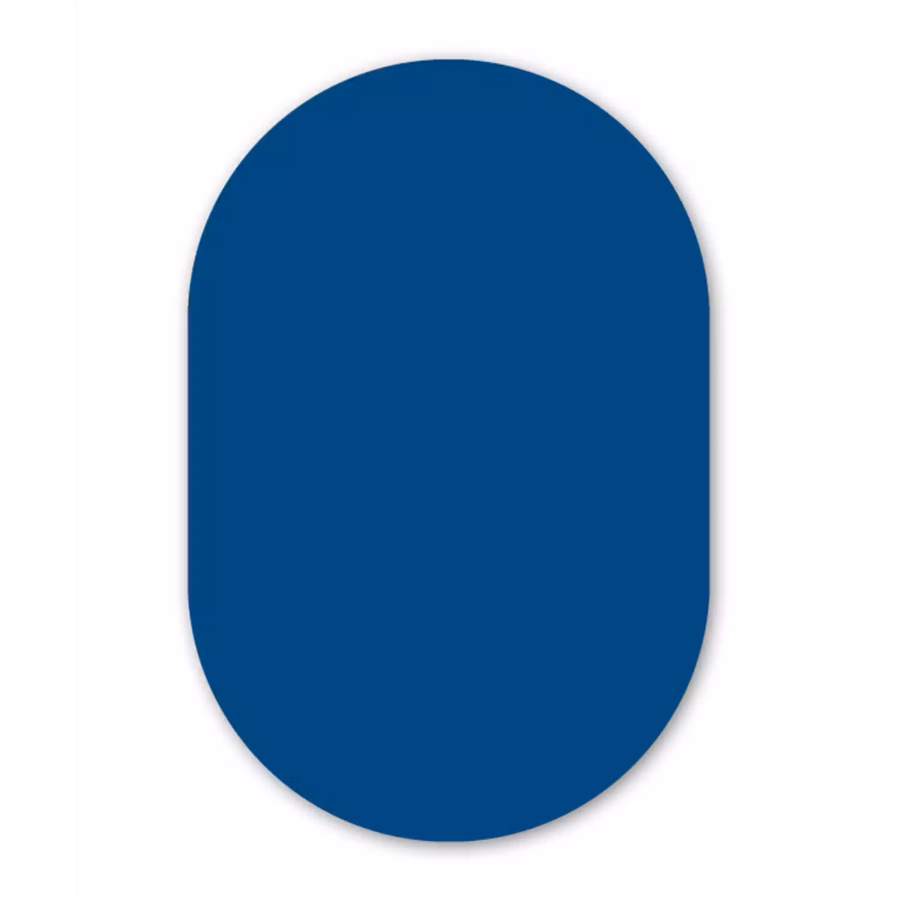 Free - Groove - Blauw Wandcirkel Ovaal Aluminium middel 839 -3d