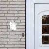 Grijze patronen - Sierlijk Naambord Huisje klein -sfeer1