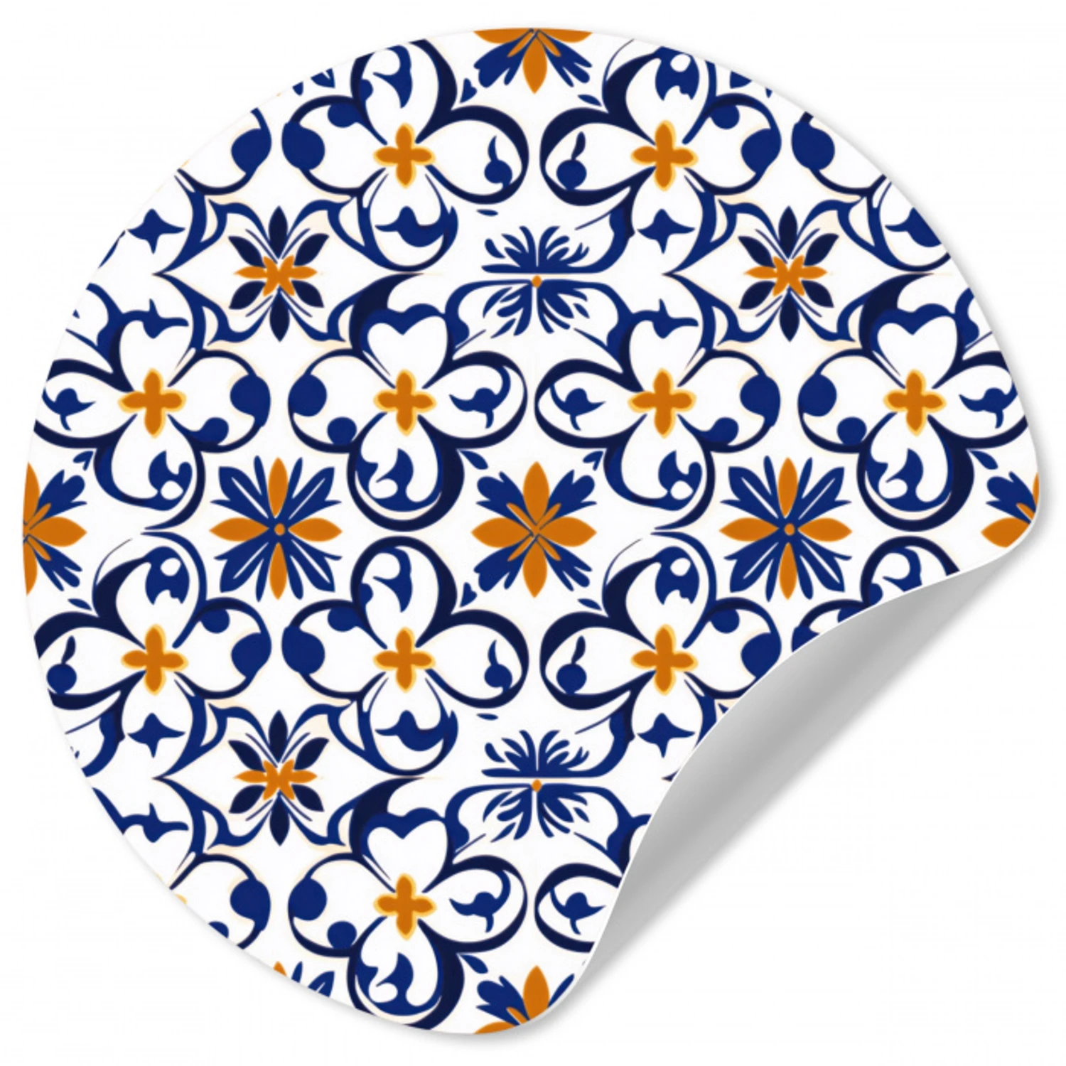 Patroon - Modern - Kleurrijk Wandcirkel behangsticker klein 186 -3d