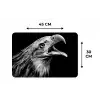 Adelaar - Portret - Roofvogels - Zwart - Wit - Vogel Placemat vinyl groot -specs